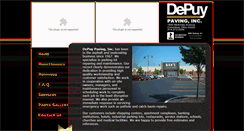 Desktop Screenshot of depuypaving.com